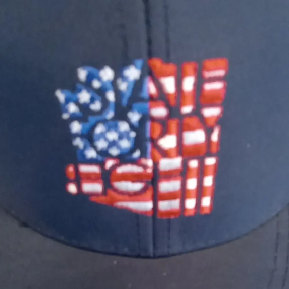 Pukka Navy Blue Cap with American Flag Design